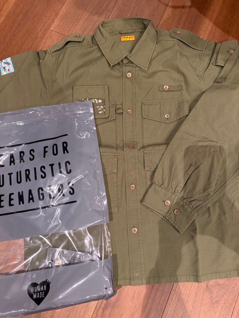 Humanmade カーキ シャツ ジャケット