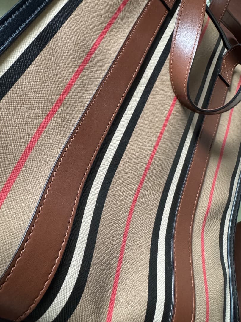 BURBERRY ストライプ トートバッグ