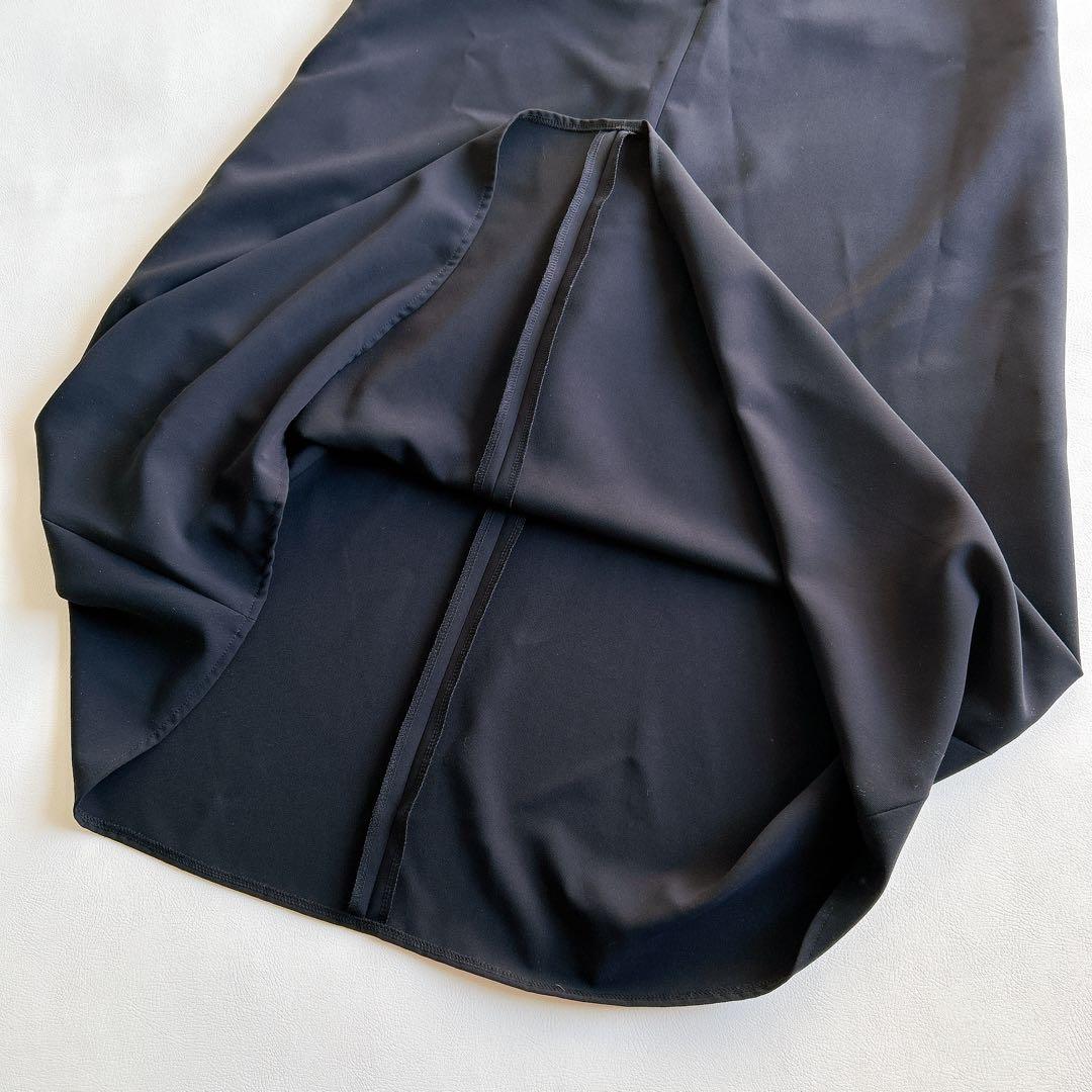 美品☆OUR 〔新型〕綺麗なシルエットのワンピース　ダークネイビー