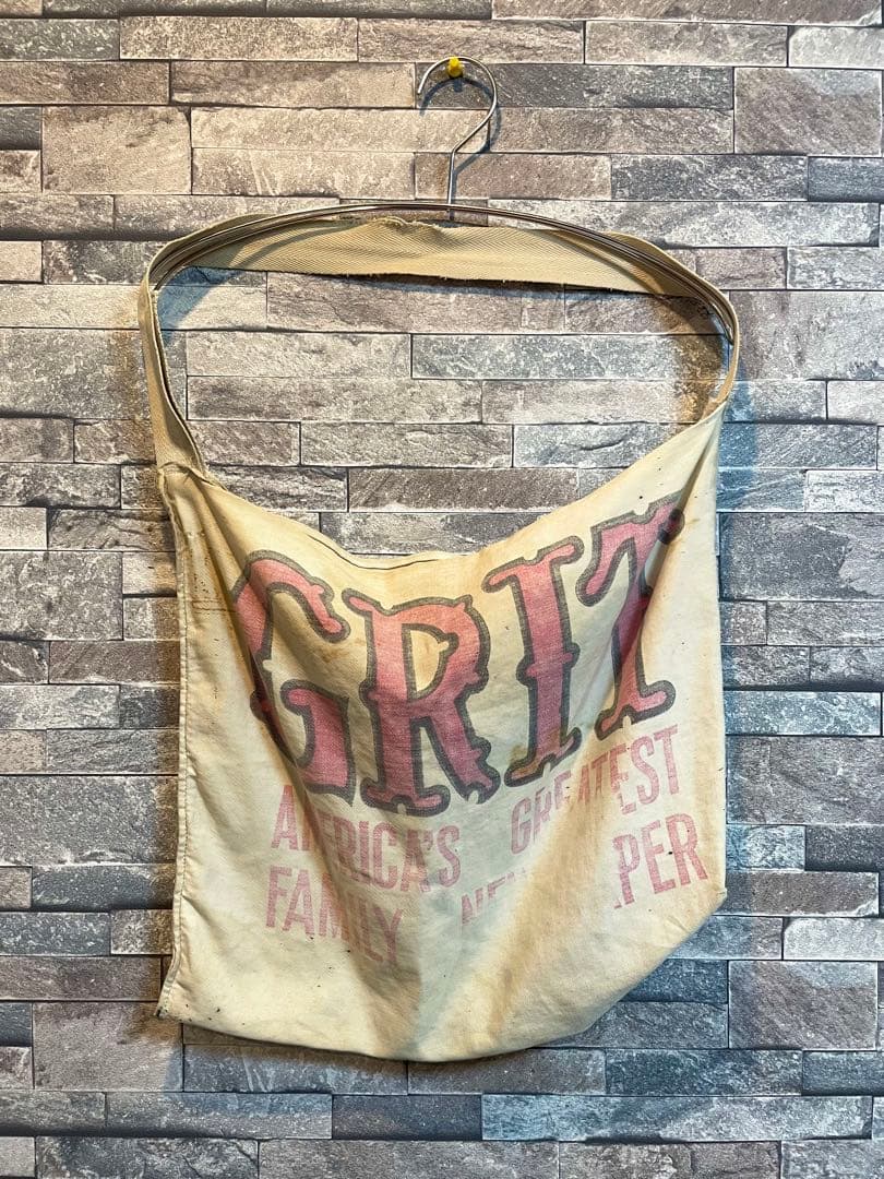 ア*ン様 50s〜60s GRIT grit ニュースペーパーバッグ