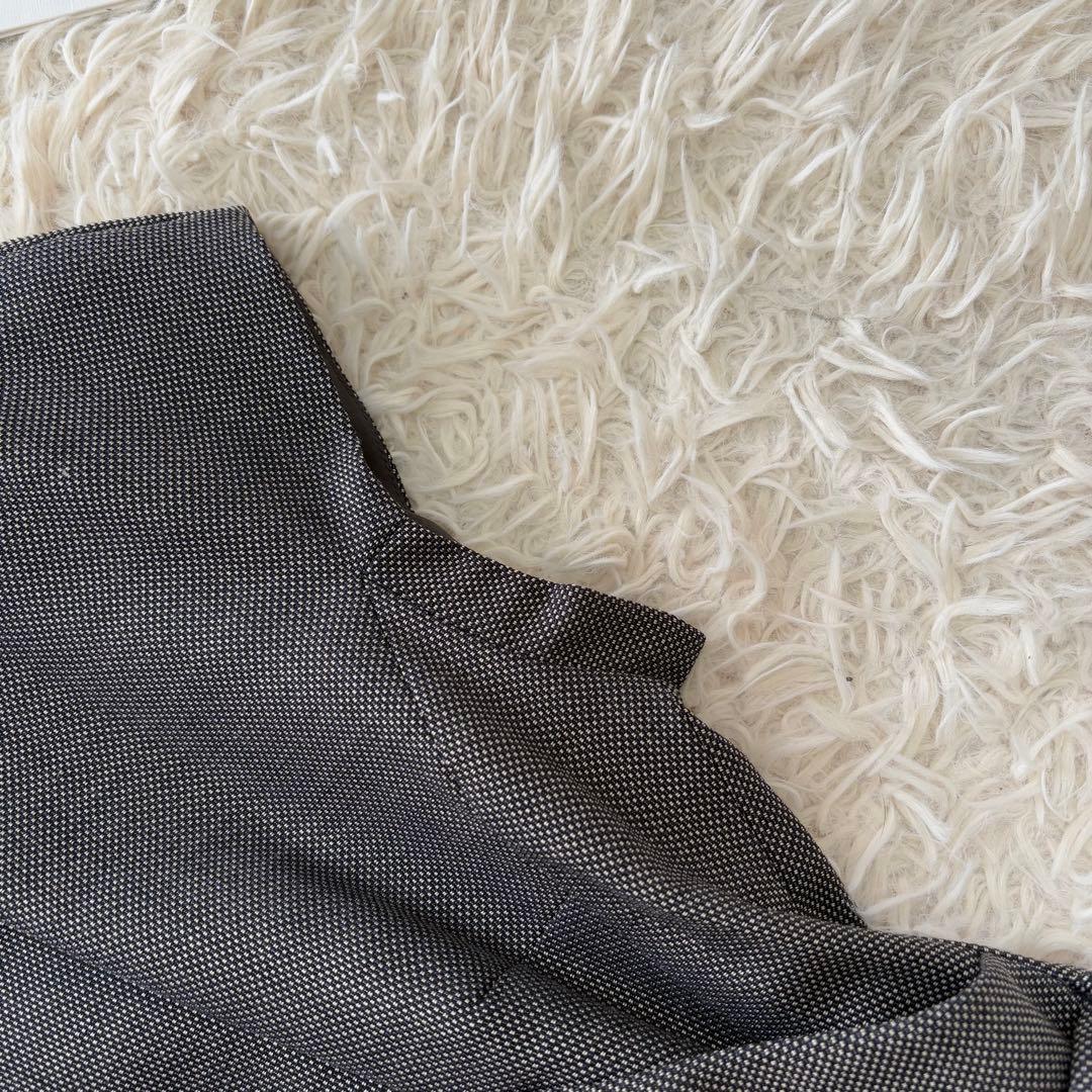 マックスマーラ　大きいサイズ　シルクウールカシュクールワンピース　グレー　44