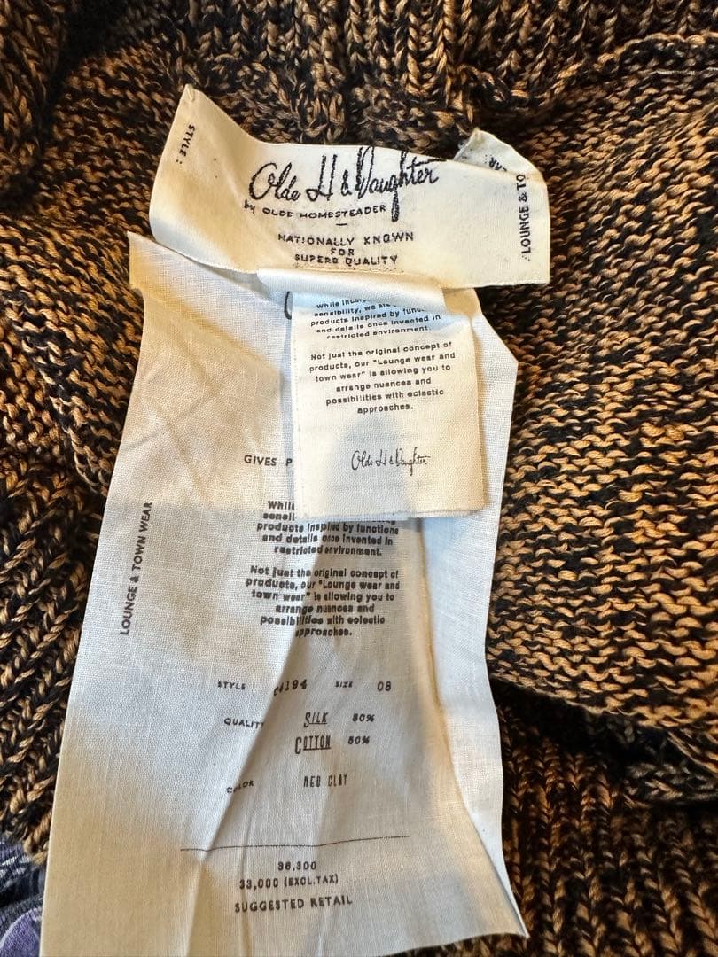 パンツ Olde H & Daughter SILK COTTON SHORT P/T