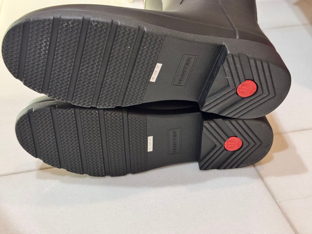 新品未使用　hunter オリジナル リファインド ブーツ ブラック