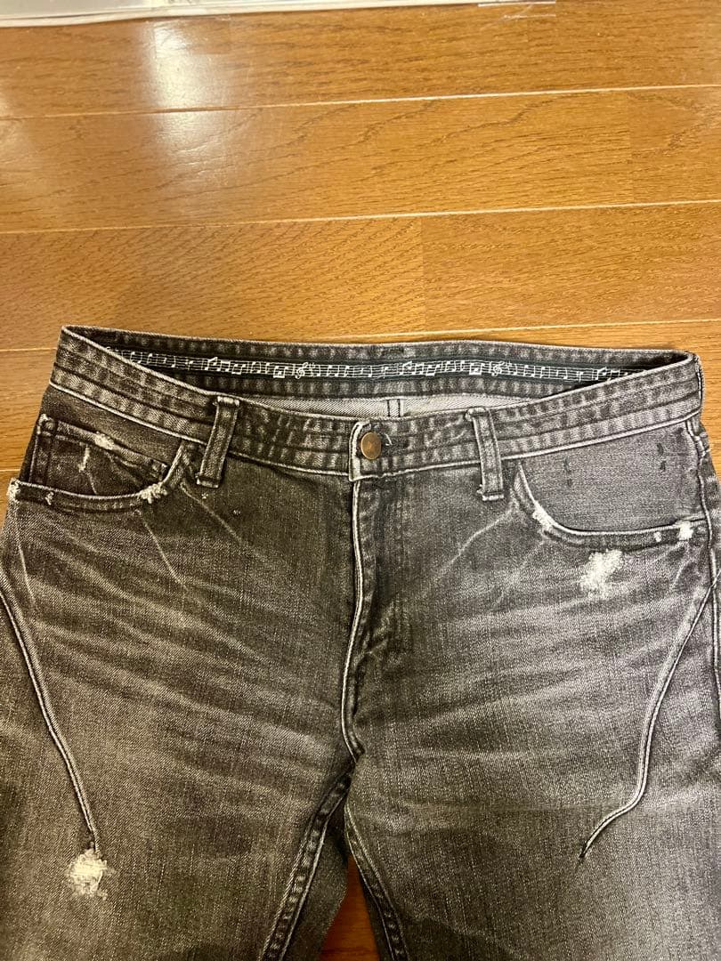 NUMBER (N)INE ナンバーナイン デニム ブラック 音符 美品 3