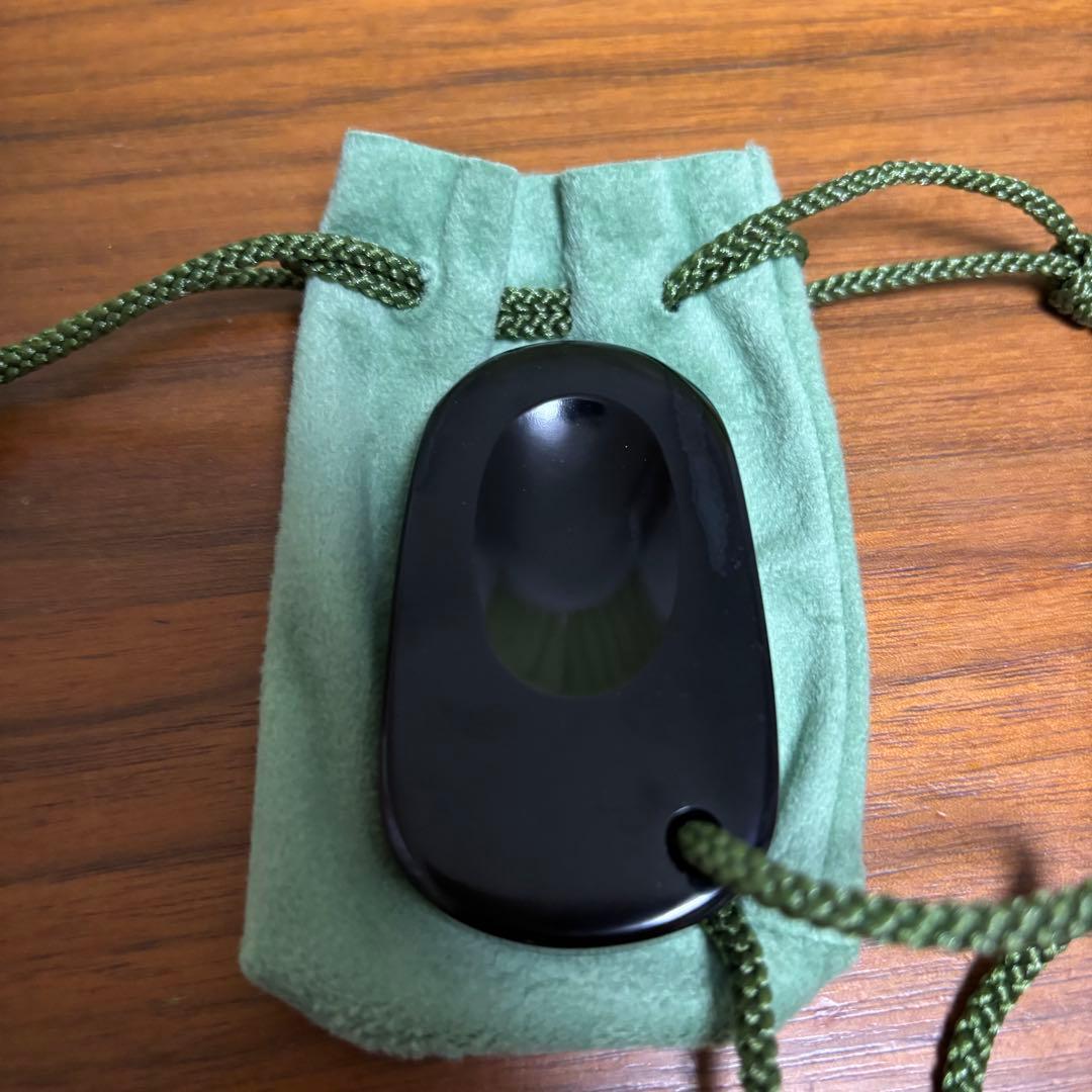 オルファ　観音笑窪　かんのんえくぼ　黒　握り石　ブラック