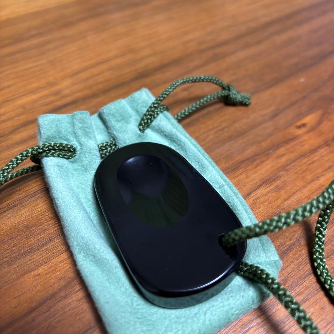 オルファ　観音笑窪　かんのんえくぼ　黒　握り石　ブラック