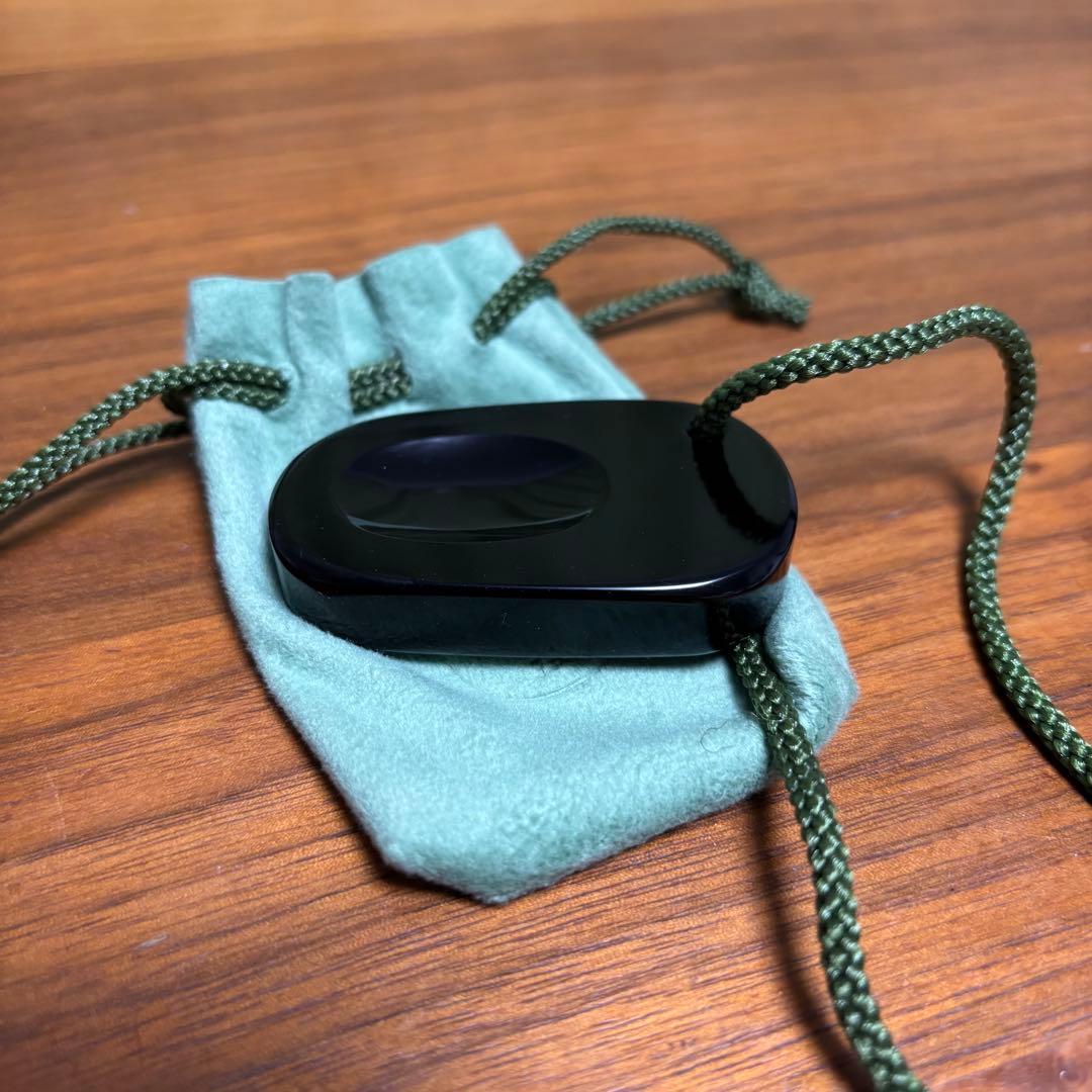 オルファ　観音笑窪　かんのんえくぼ　黒　握り石　ブラック