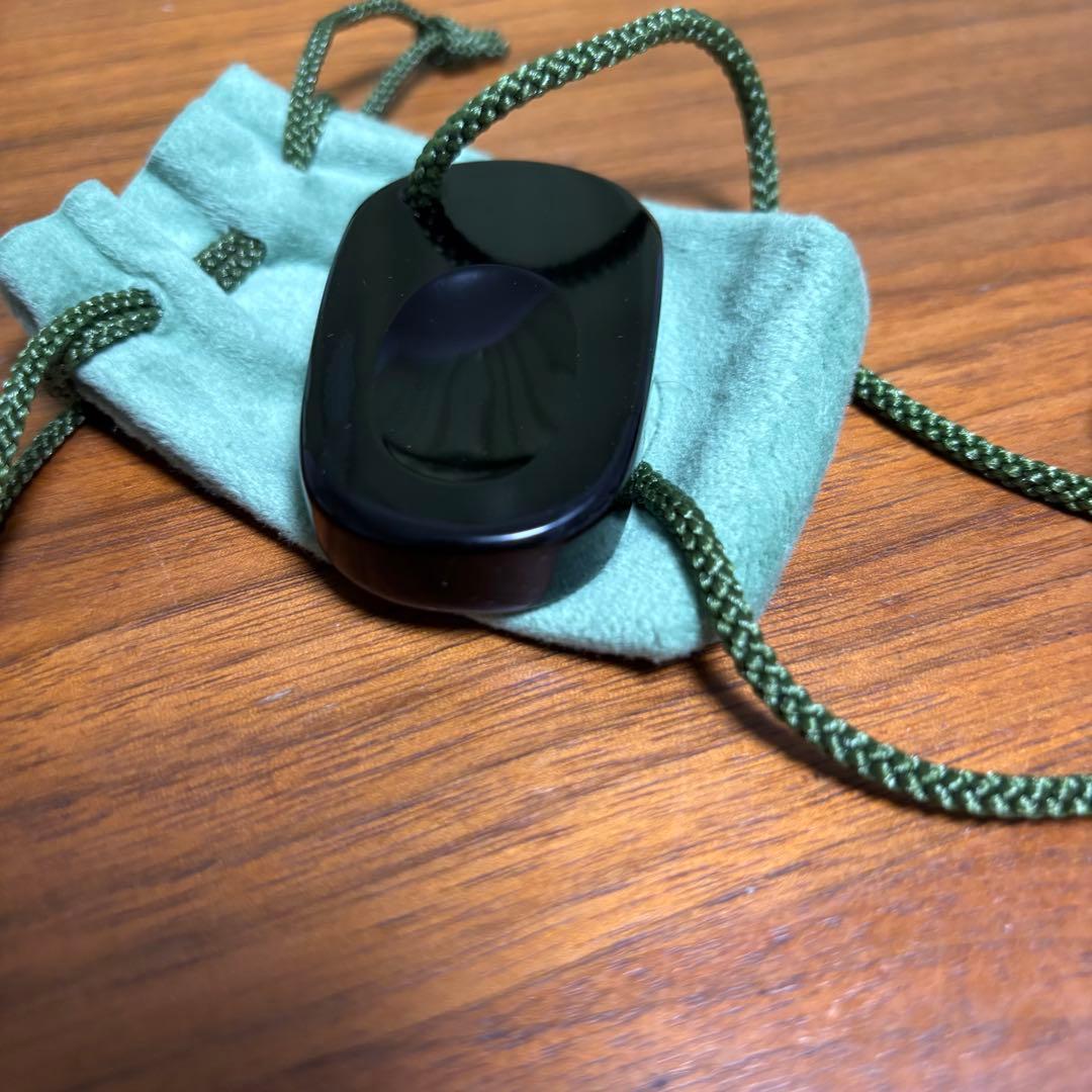 オルファ　観音笑窪　かんのんえくぼ　黒　握り石　ブラック