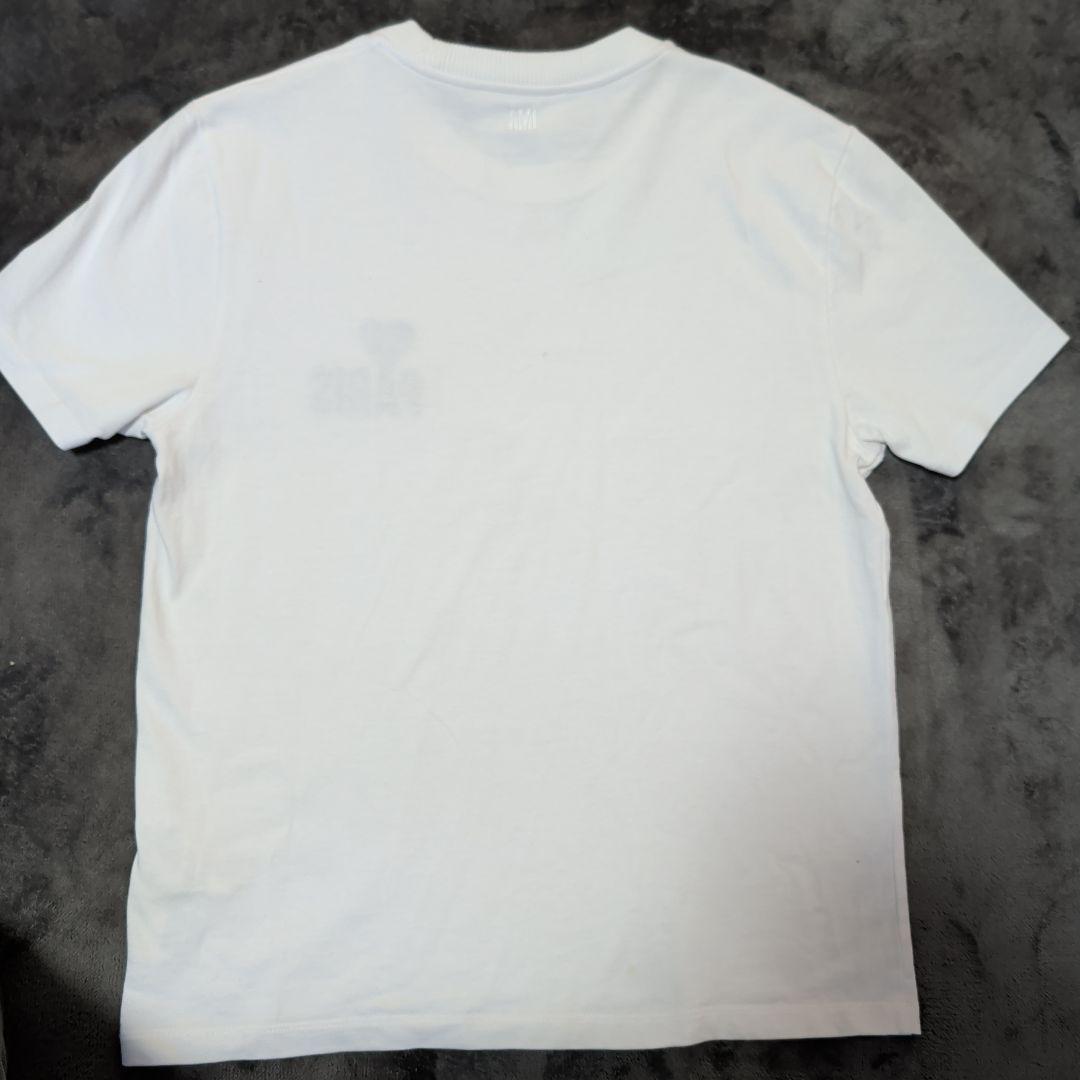 ami PARIS プリント ホワイト Tシャツ