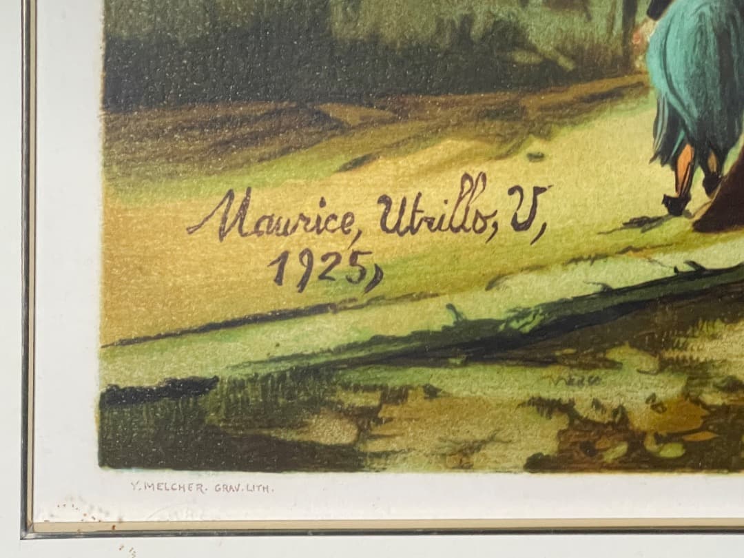 モーリス・ユトリロ（リトグラフ）