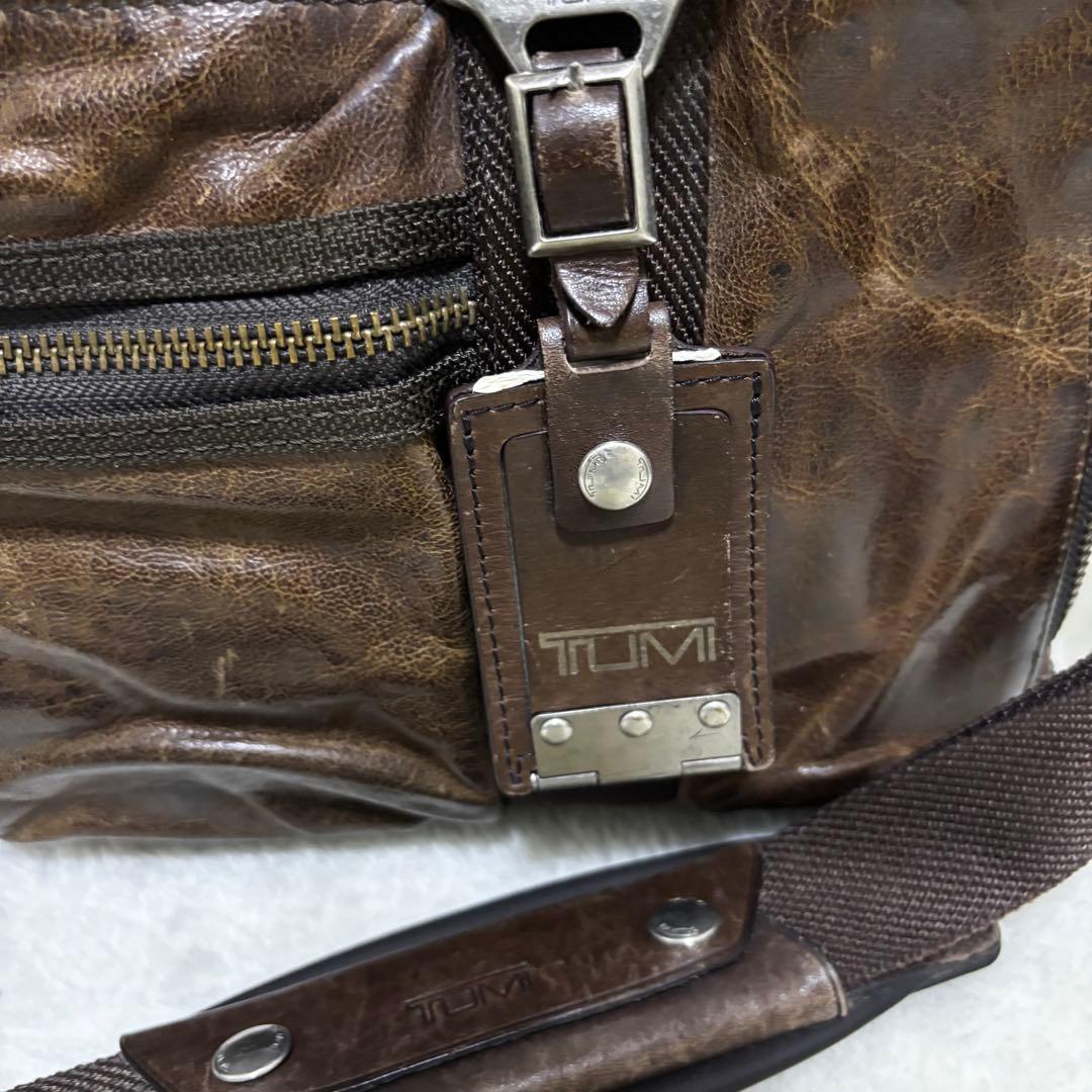 希少 TUMI ビジネスバッグ　ブラウン　本革　メンズ　ツーウェイ　マクネア