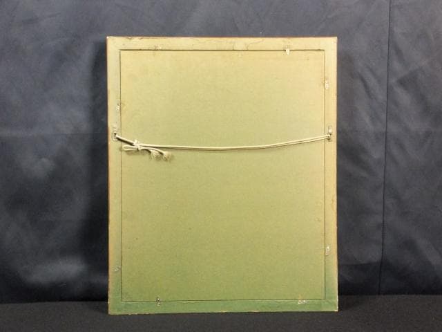 原田彰夫　直筆サイン『かとれあと実』キャンヴァスに油彩 6号 0919D