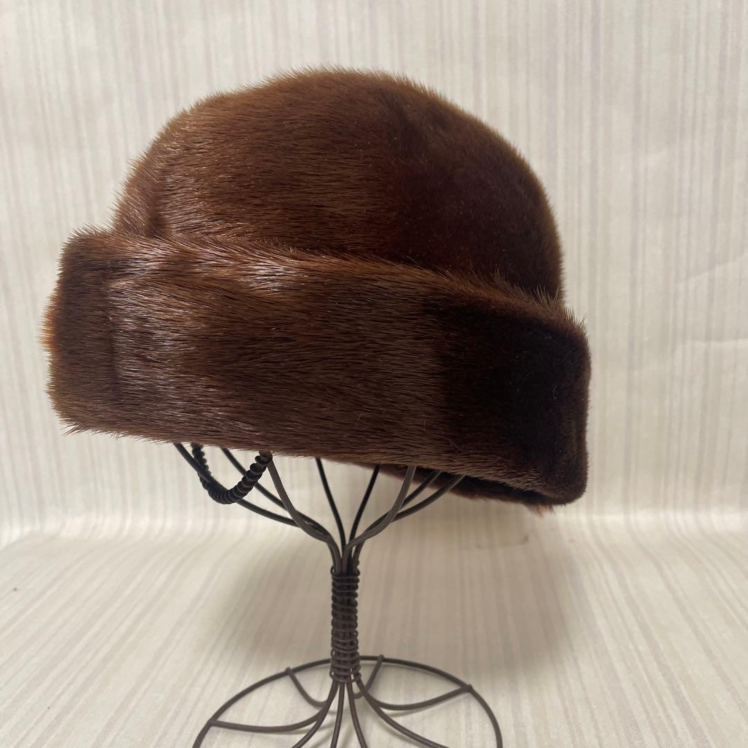 大*8様 保管品 ヴィゲーンズ wigens 毛皮 帽子 58cm