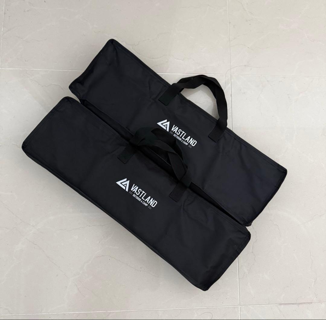 新品‼️VASTLAND✨ポータブルアイアンテーブル 耐熱塗装 収納袋付き× 2個