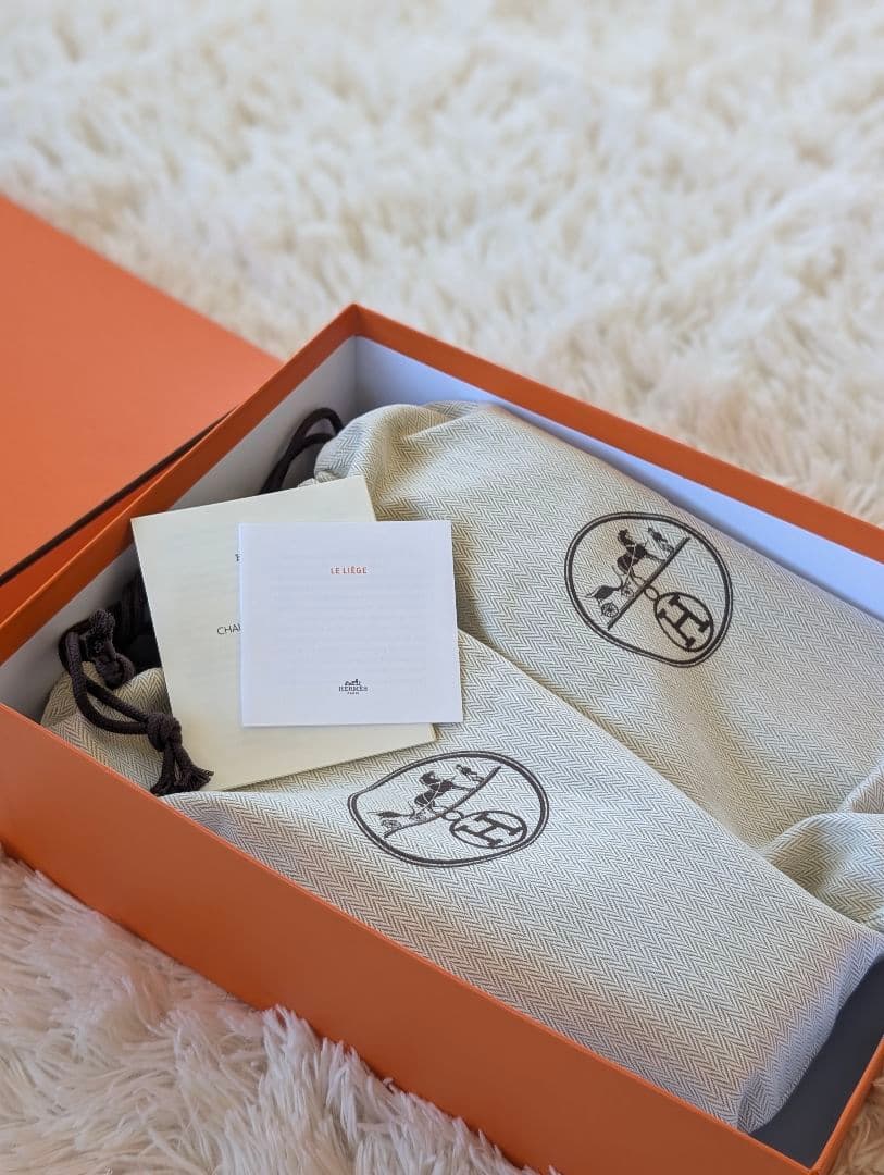 【新品未使用】HERMES　エルメス　エズ　30 黒　size 38