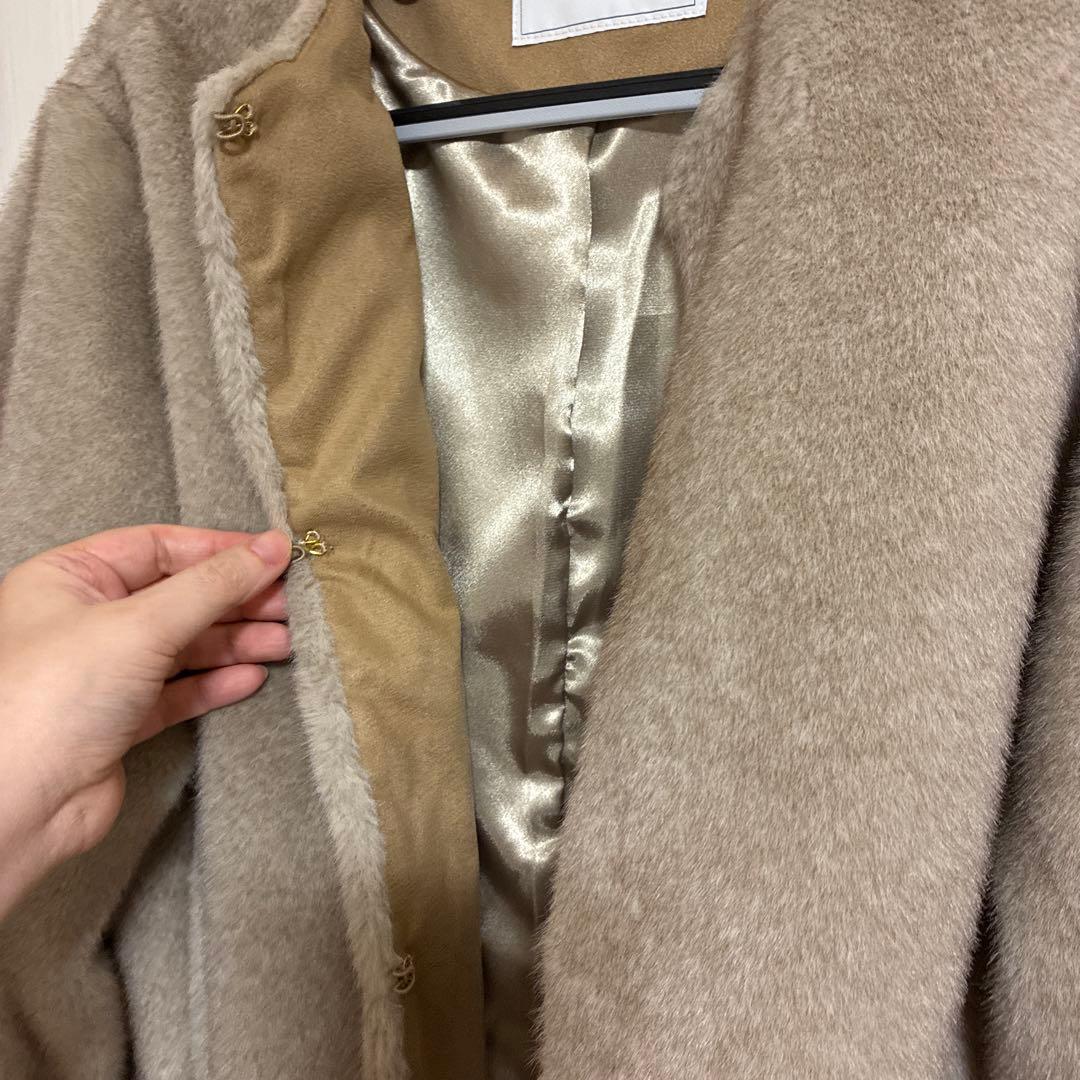 Mink Fake fur Coat スローブイエナ　美品　ジャケット