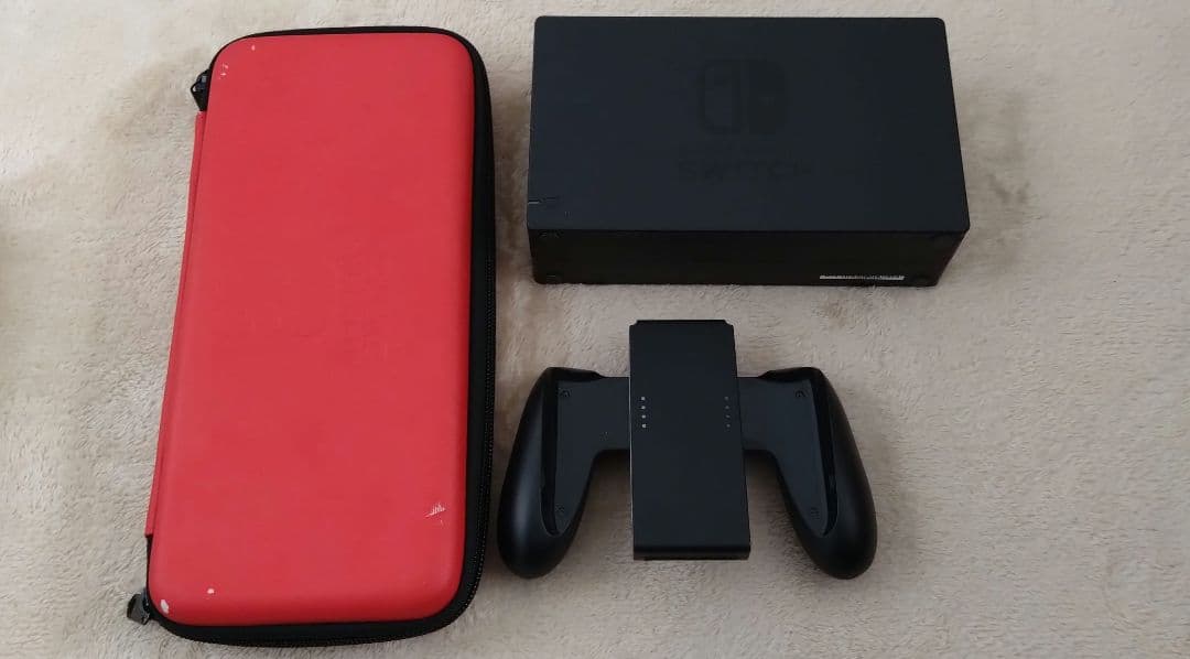 【中古】Nintendo Switch 本体セット 箱無し ケース プロコン 付