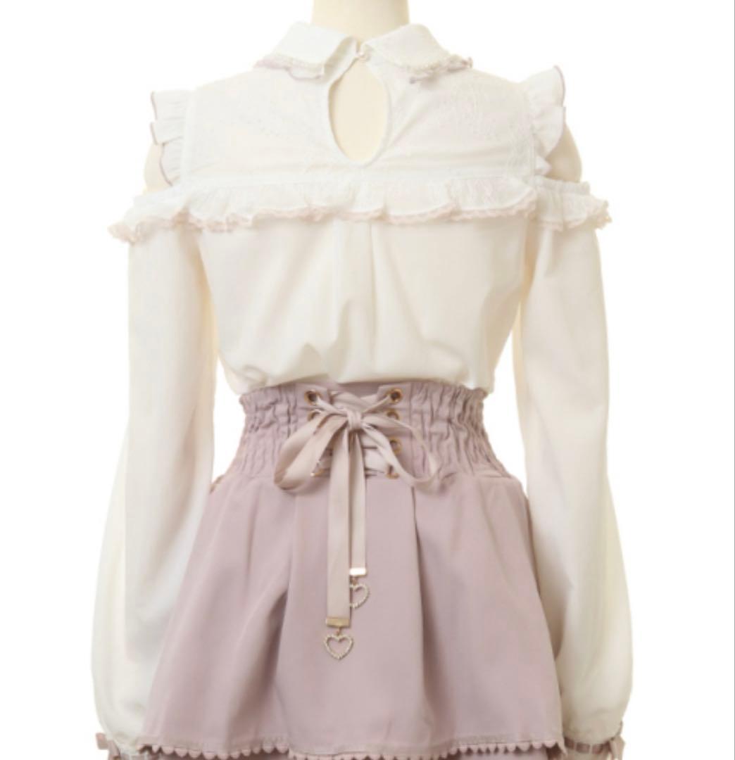 ♡LIZLISA♡BIGリボンオープンショルダーブラウス ♡