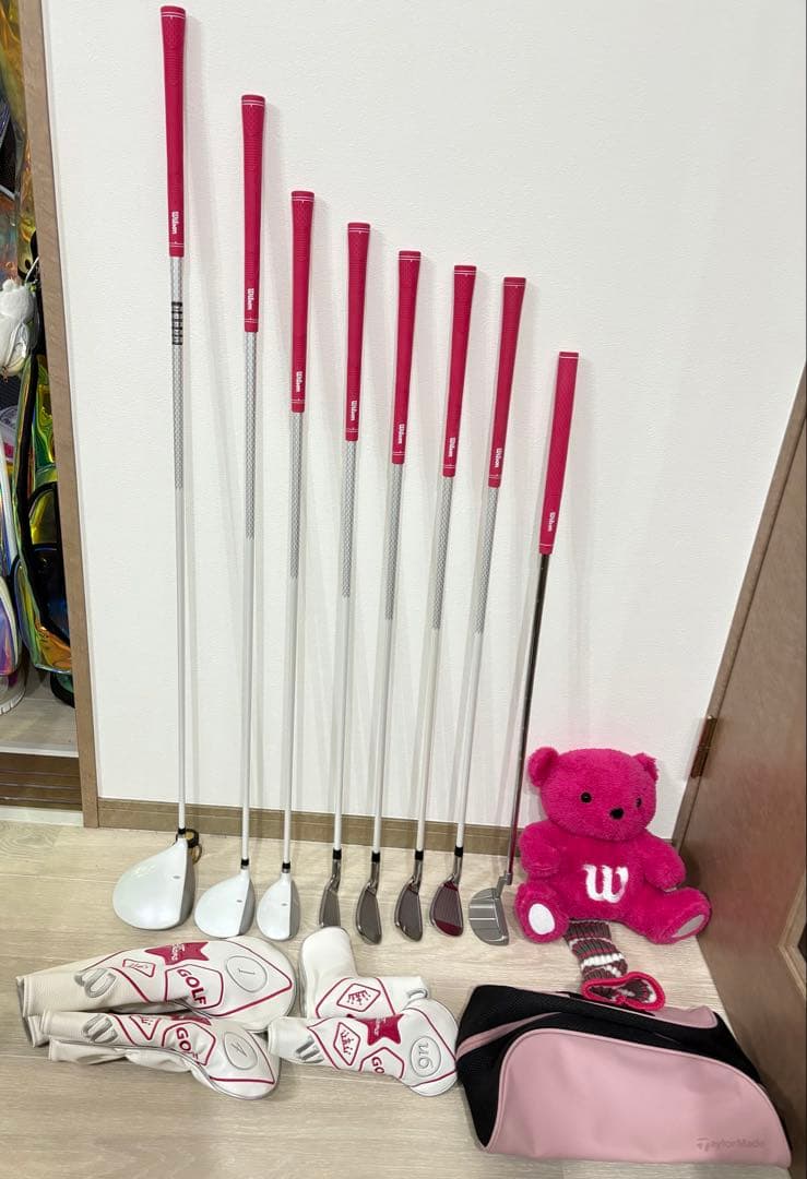【ぴよ。】非売品 HONMA キャディバッグ wilson クラブ8本