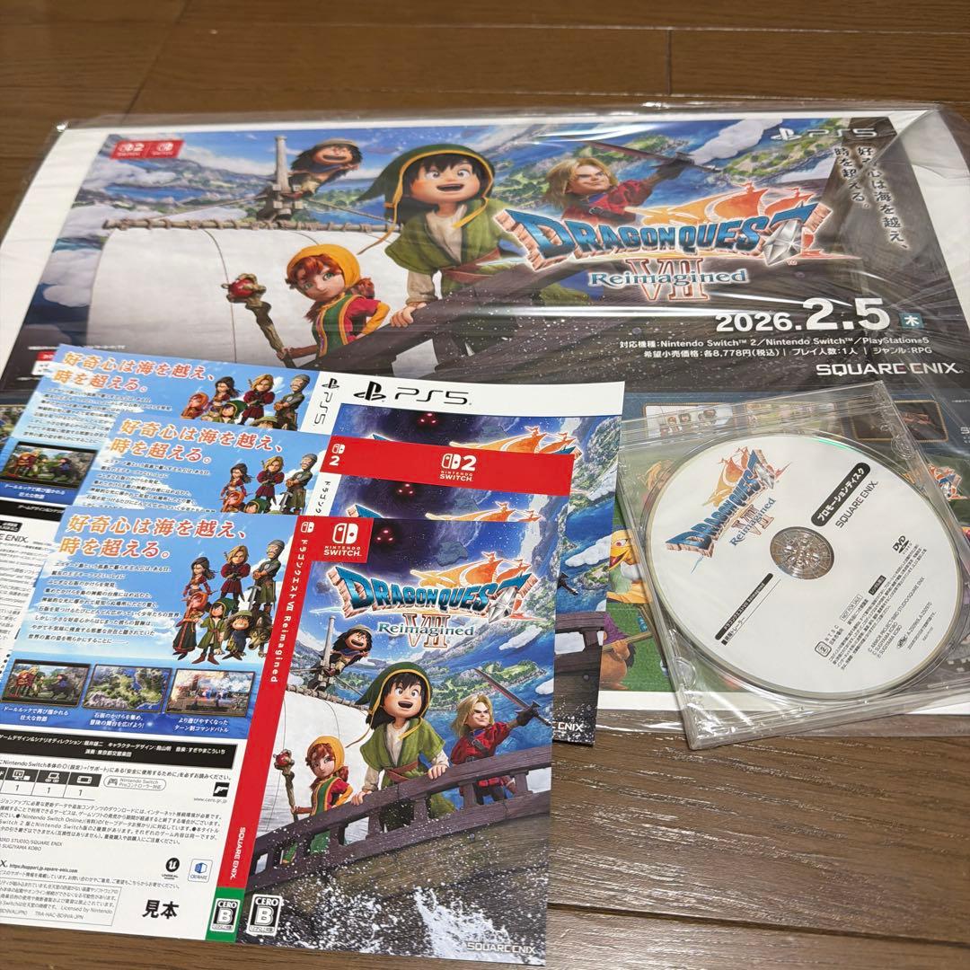 ドラゴンクエスト7 販促　告知　POP ドラクエ　Ⅶ DVD