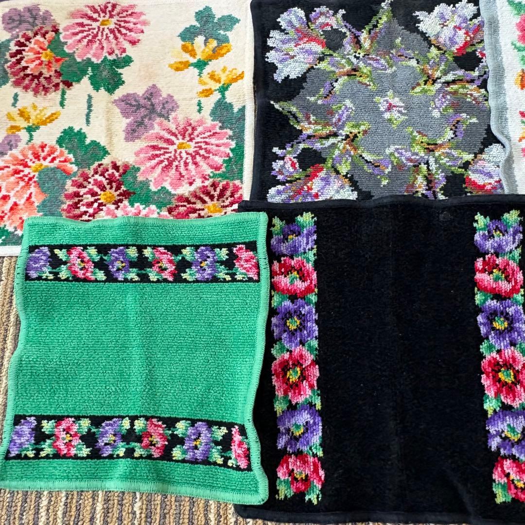 FEILER フェイラー　ハンカチタオル１０枚　シェニール織　花柄など