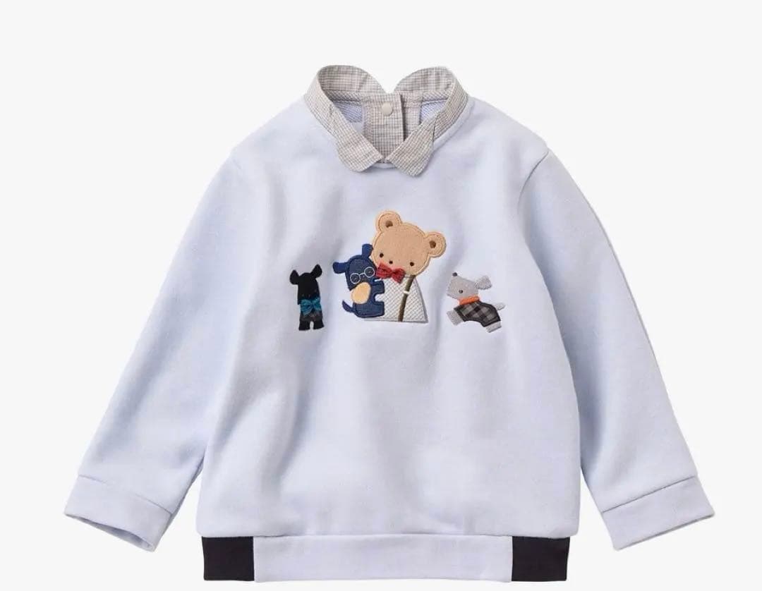 本日限定　新品　familiar ファミリア　トレーナー　水色　新作