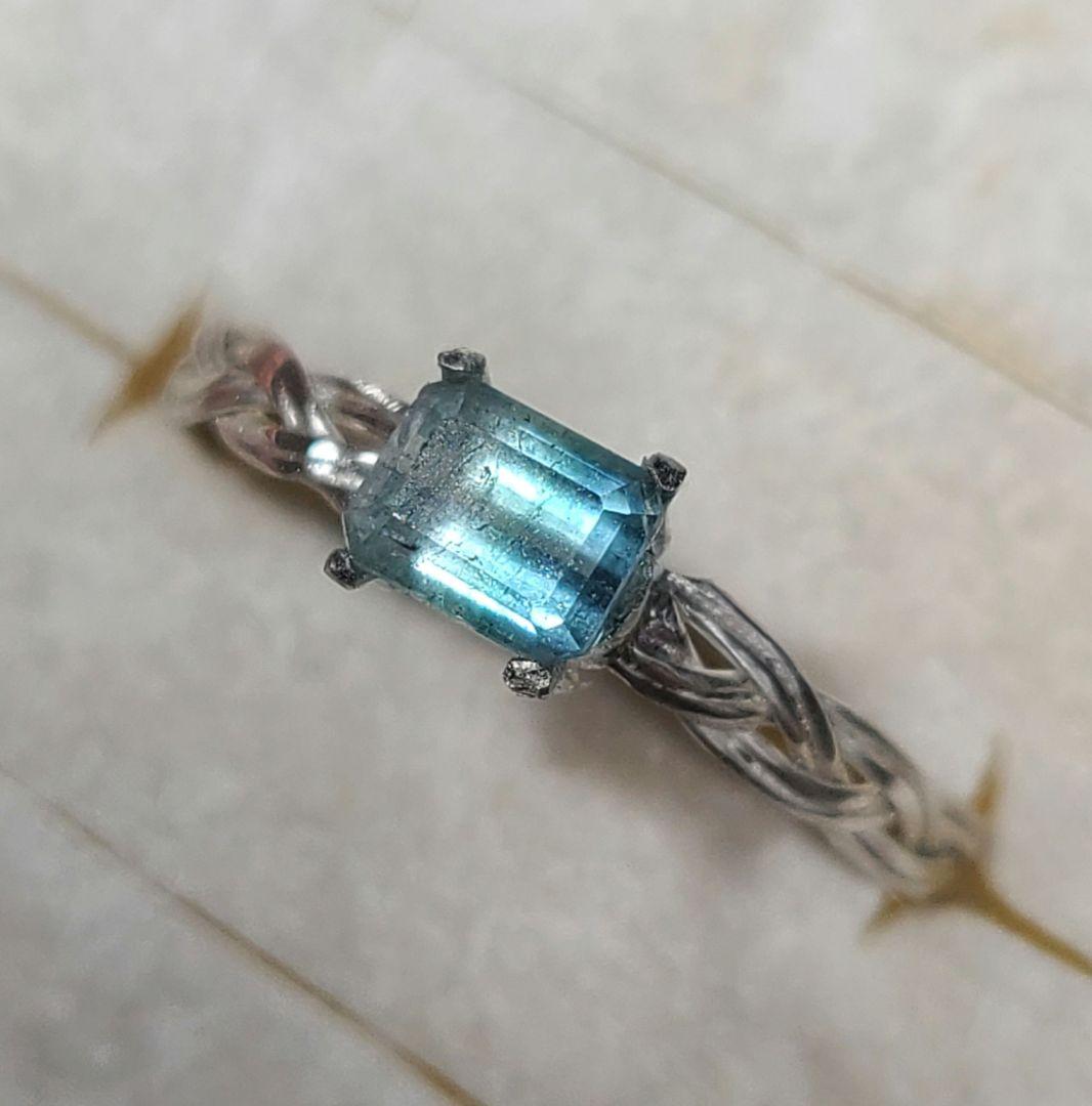 ringoブルーグラデーション!★アフガニスタン産バイカラートルマリン★