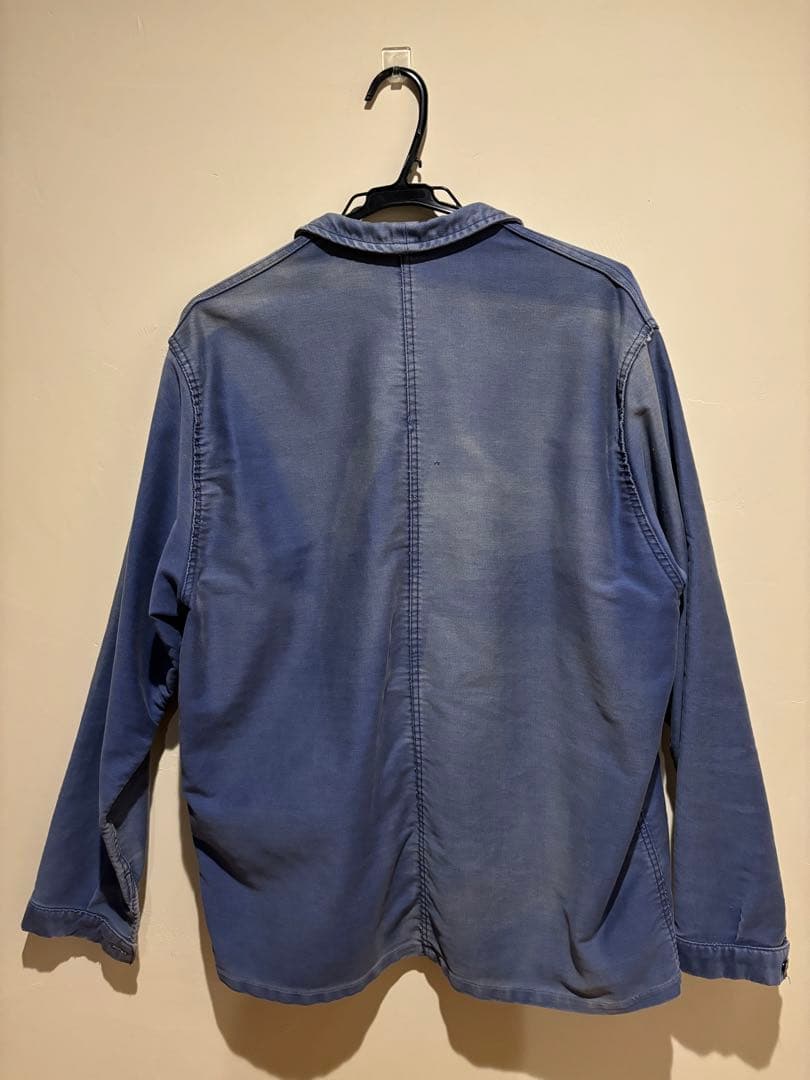 フレンチワークジャケット　モールスキン　ビンテージ