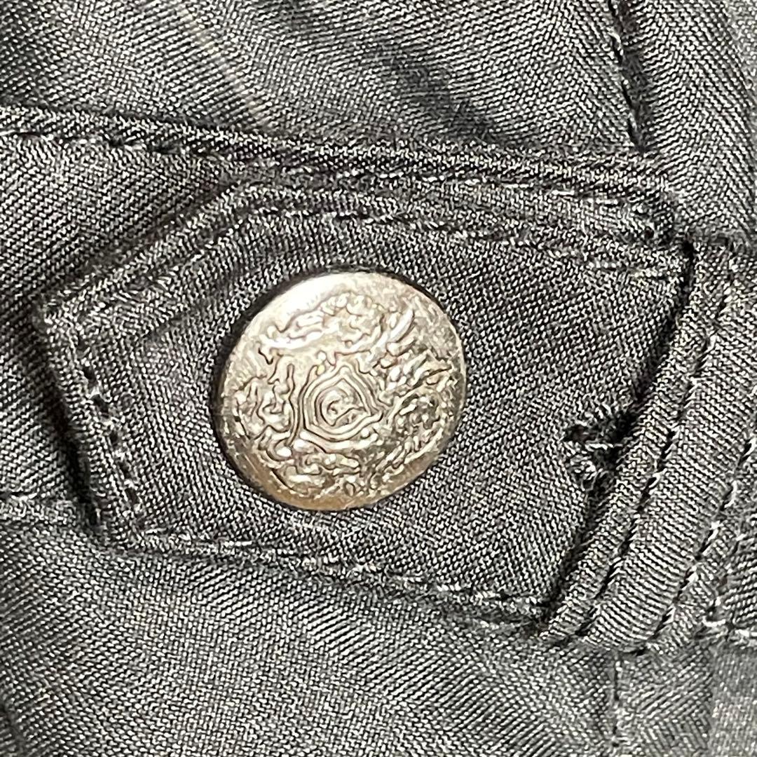 Y2K ダークコア ラクーンファー “甘×毒” ブラックゴシックコート ミサミサ