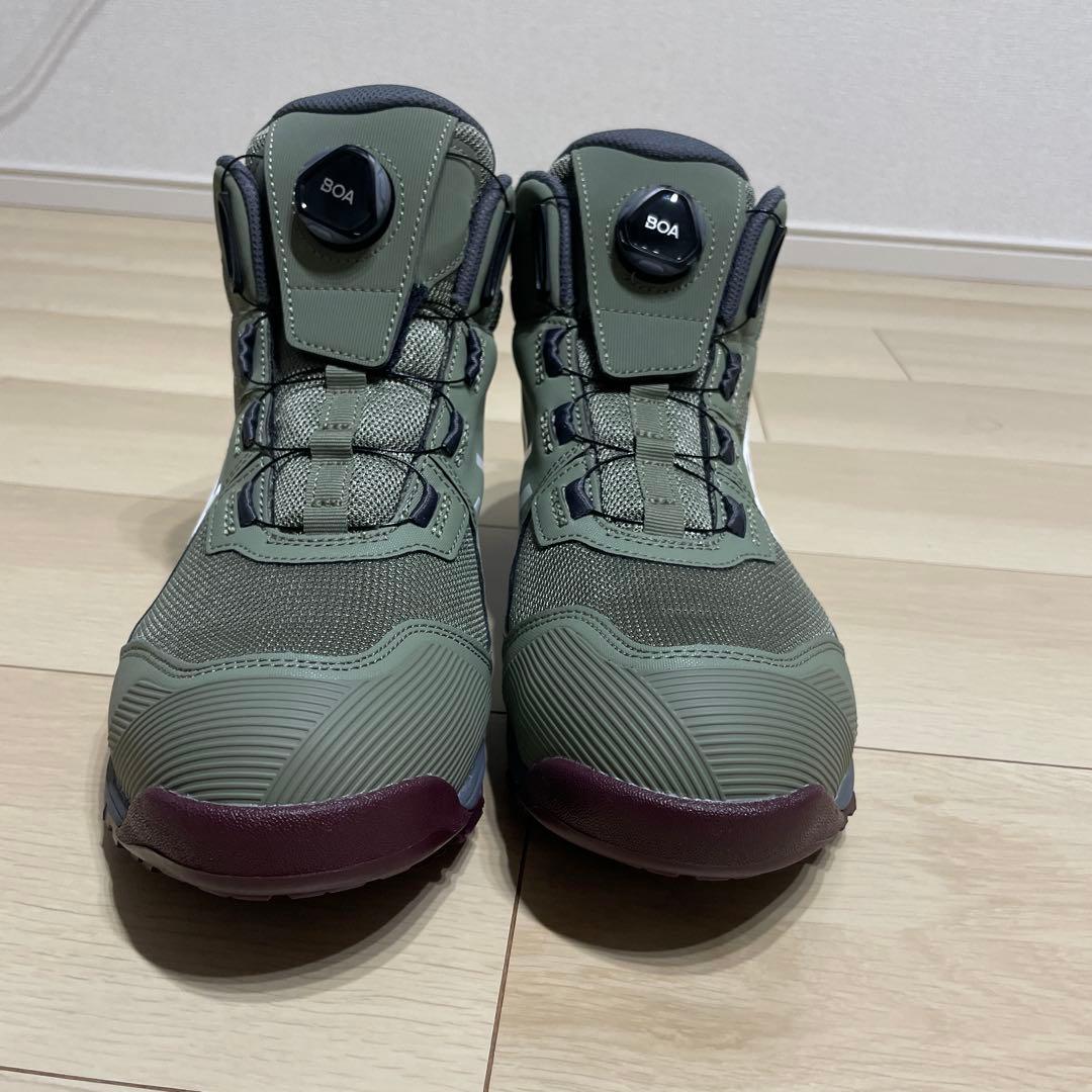 ASICS BOAシステム安全靴ハイカット オリーブグリーン27cm