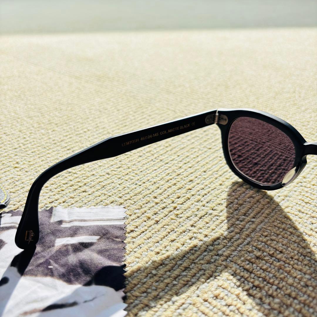 お値下げ　MOSCOT LEMTOSH 46 サングラス　マットブラック