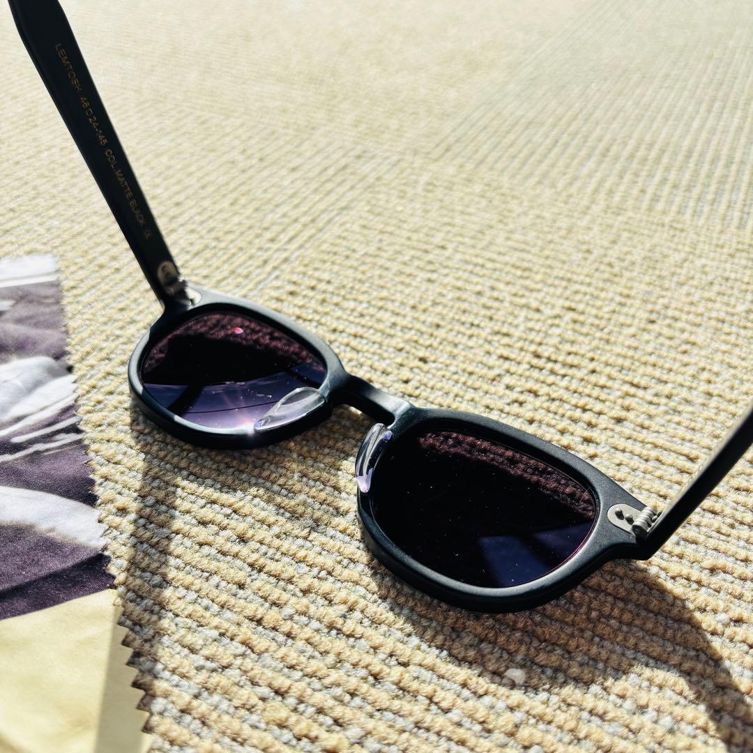 お値下げ　MOSCOT LEMTOSH 46 サングラス　マットブラック