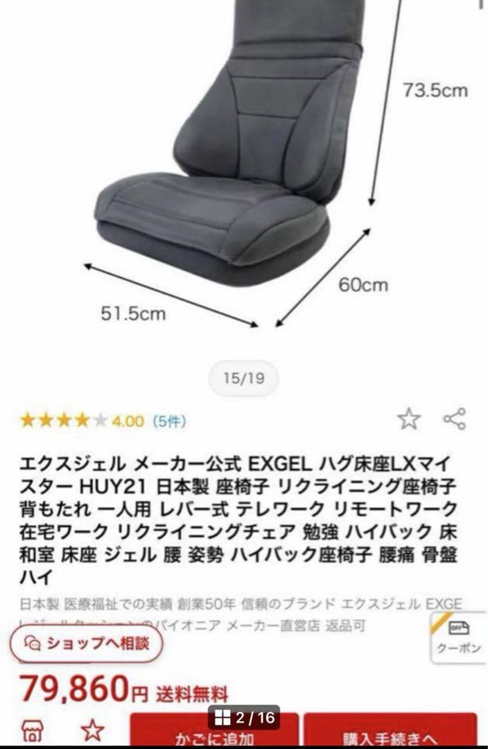 エクスジェル メーカー公式 EXGEL ハグ床座LXマイスター HUY21-CG