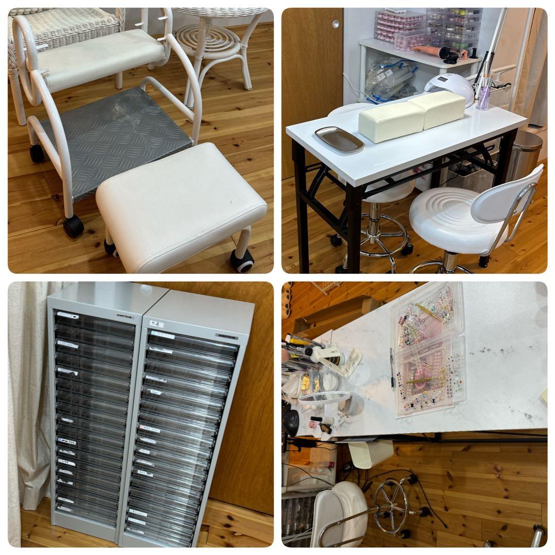 【りこ】業務用ネイル一式　ネイルサロン開業セット　新品多数有　ダンボール多