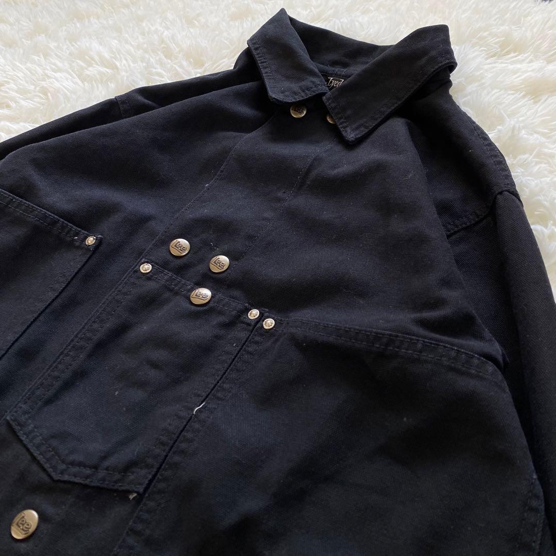 Lee Lyeden コラボ ダブルスナップボタン カバーオール 黒 美品 希少