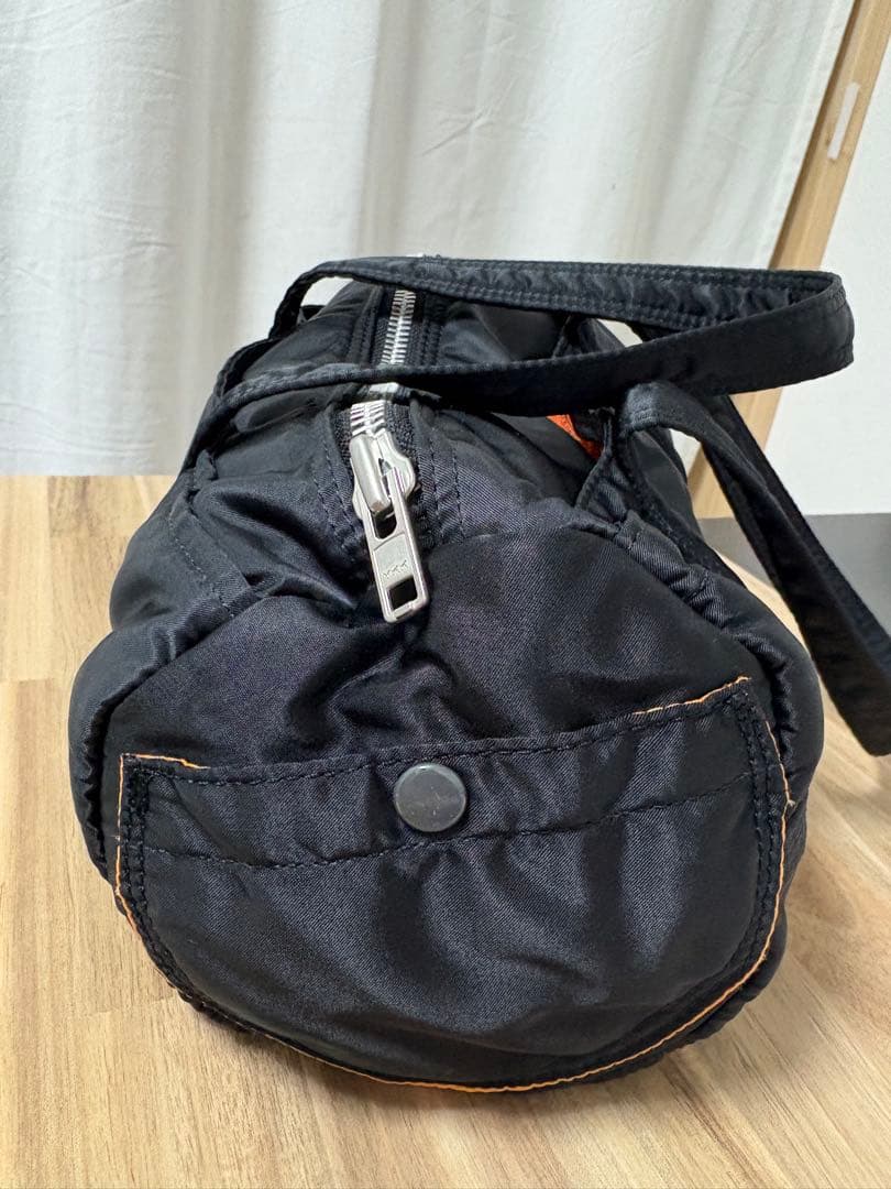 希少極美品　Porter タンカー　ボストンバッグ　ブラック　ナイロン　オレンジ