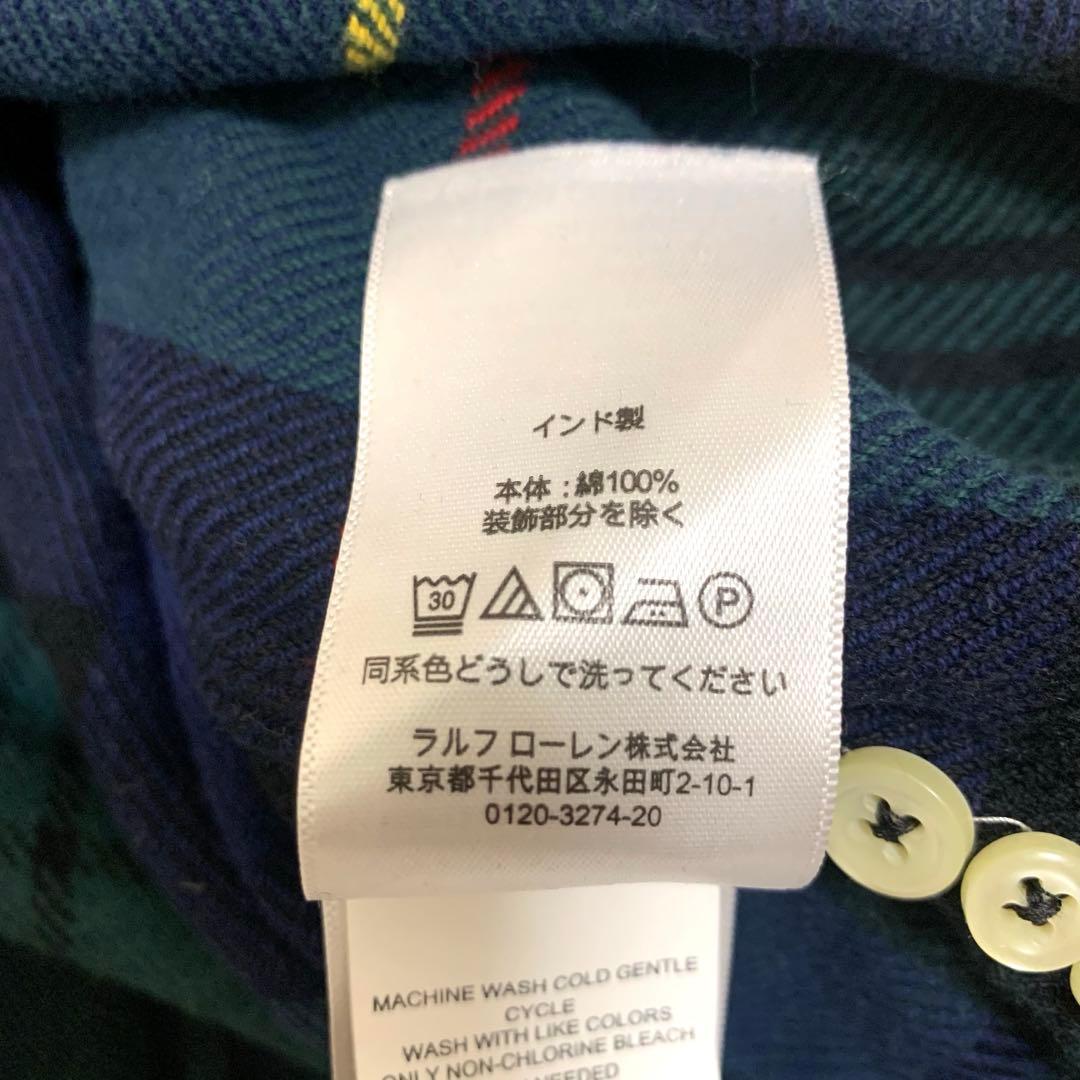うーたん様 ラルフローレン ネルシャツ チェック ポニー刺繍 ユニセックス