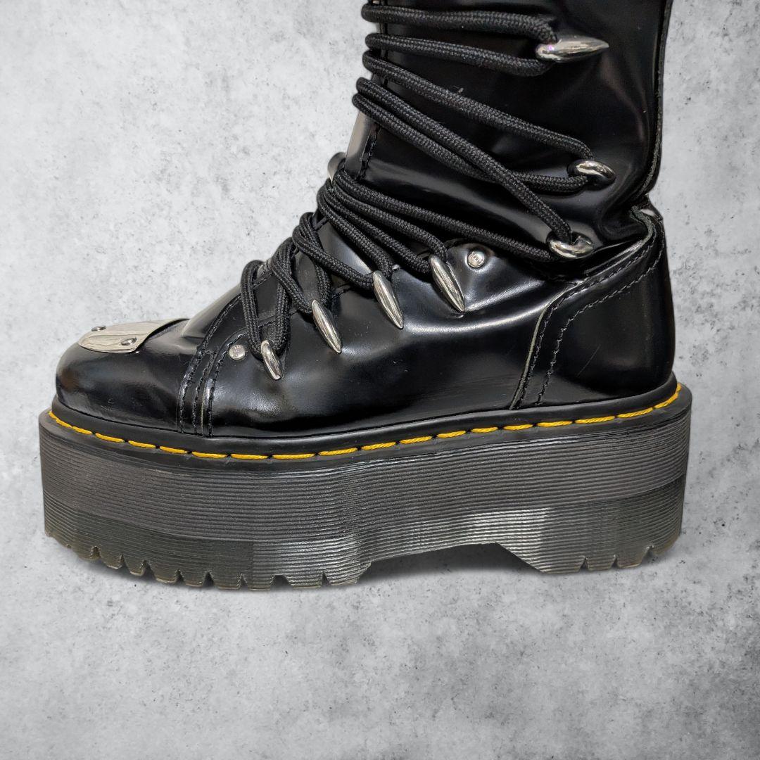 極美品 ドクターマーチン 1B60 LTT MAX UK4 ロングブーツ 厚底