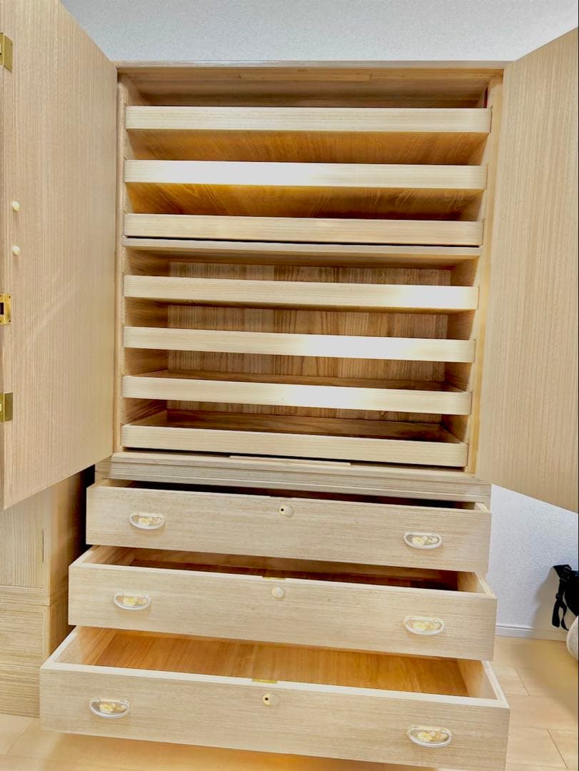 Major　通産大臣指定伝統的工芸品 最高級 加茂桐箪笥　着物　使用感少