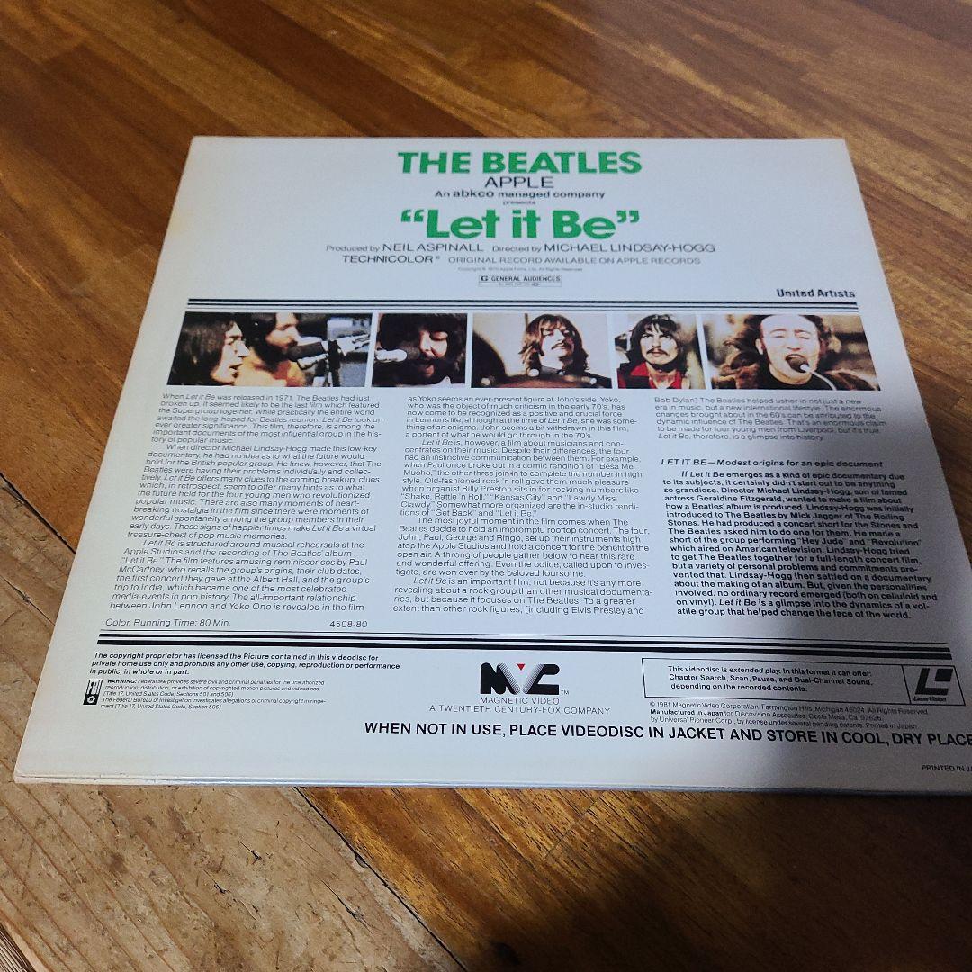超貴重‼️輸入レーザーディスク盤「レット・イット・ビー」ビートルズ