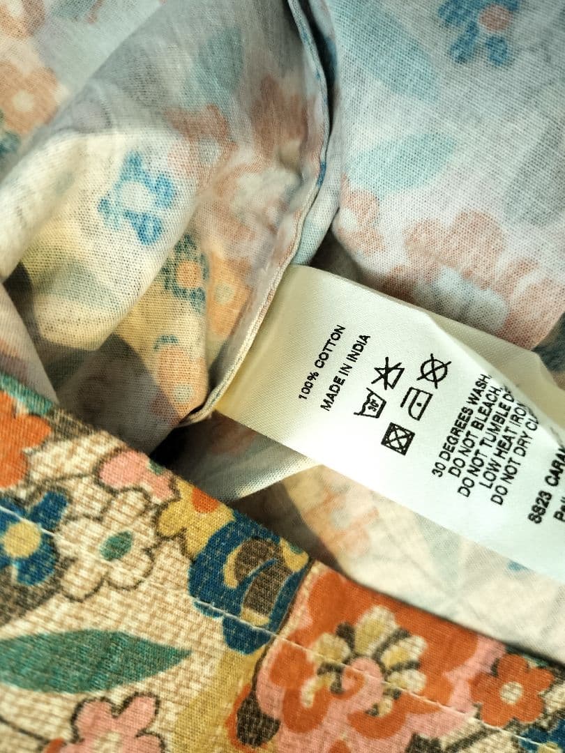 【CARAME】vintage floral print ブラウス 4Y