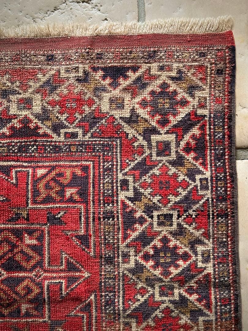 トライバルラグ　ヴィンテージラグ　コーカサスラグ　クルド族　プリミティブアート