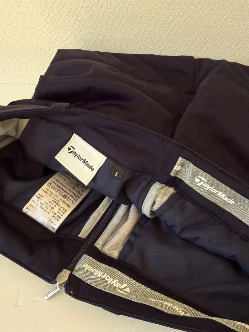 TaylorMade ネイビー 中綿ベスト&スカートセットアップ　L