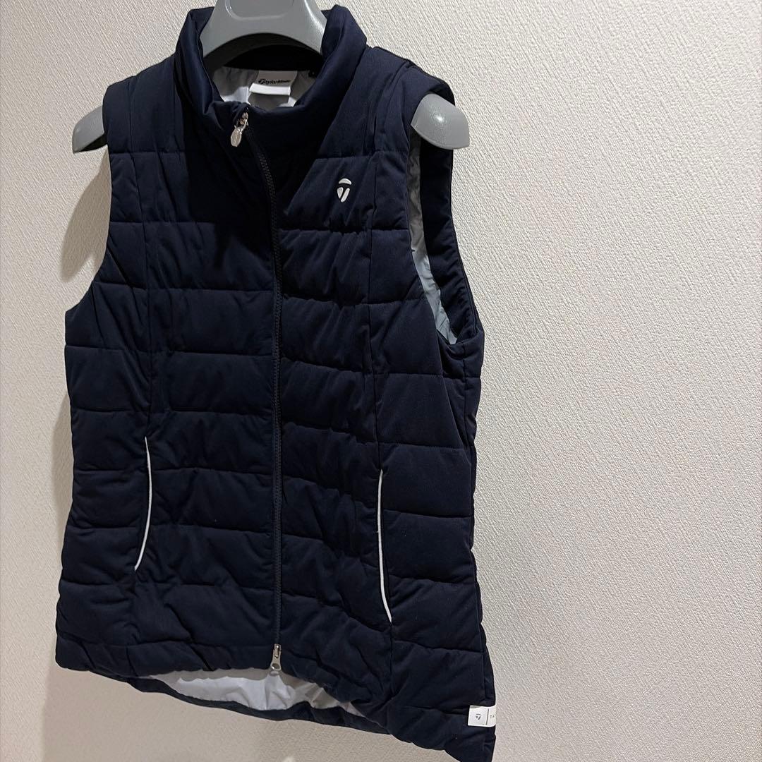 TaylorMade ネイビー 中綿ベスト&スカートセットアップ　L