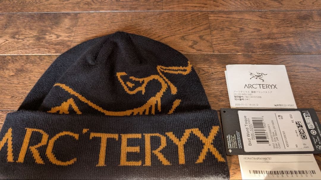 帽子 ARC'TERYX Bird Word Toque 24K Black