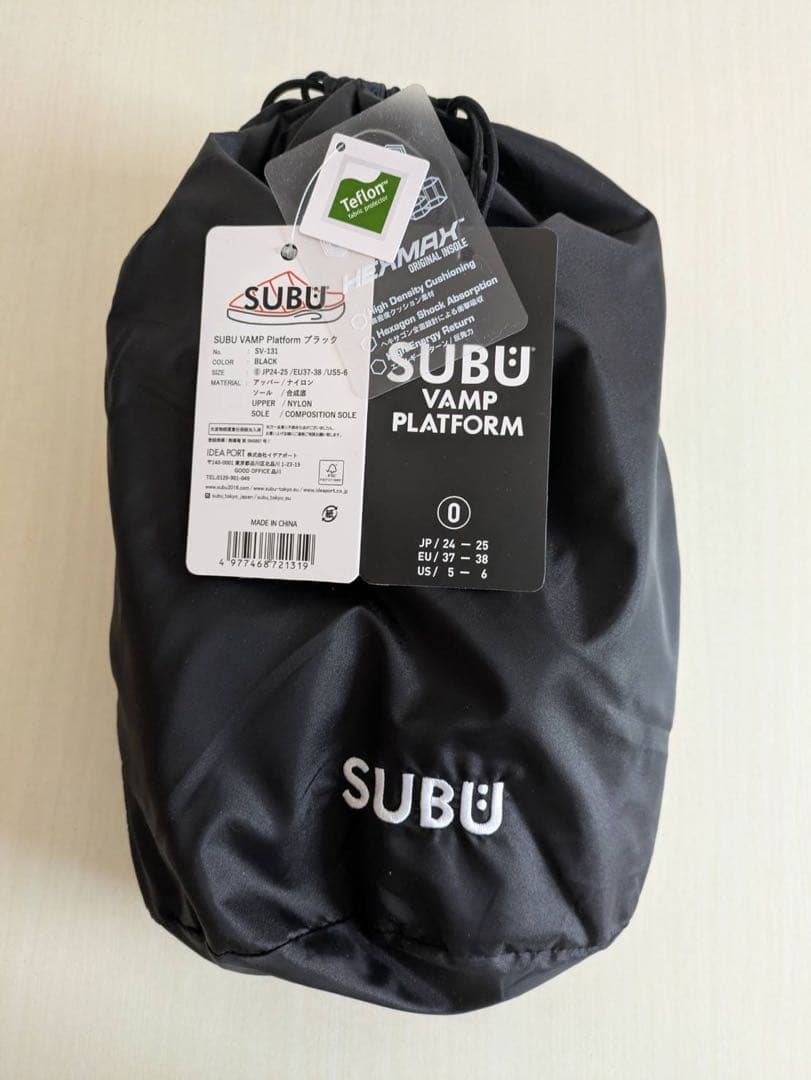 SUBU VAMP PLATFORM ブラック 0サイズ