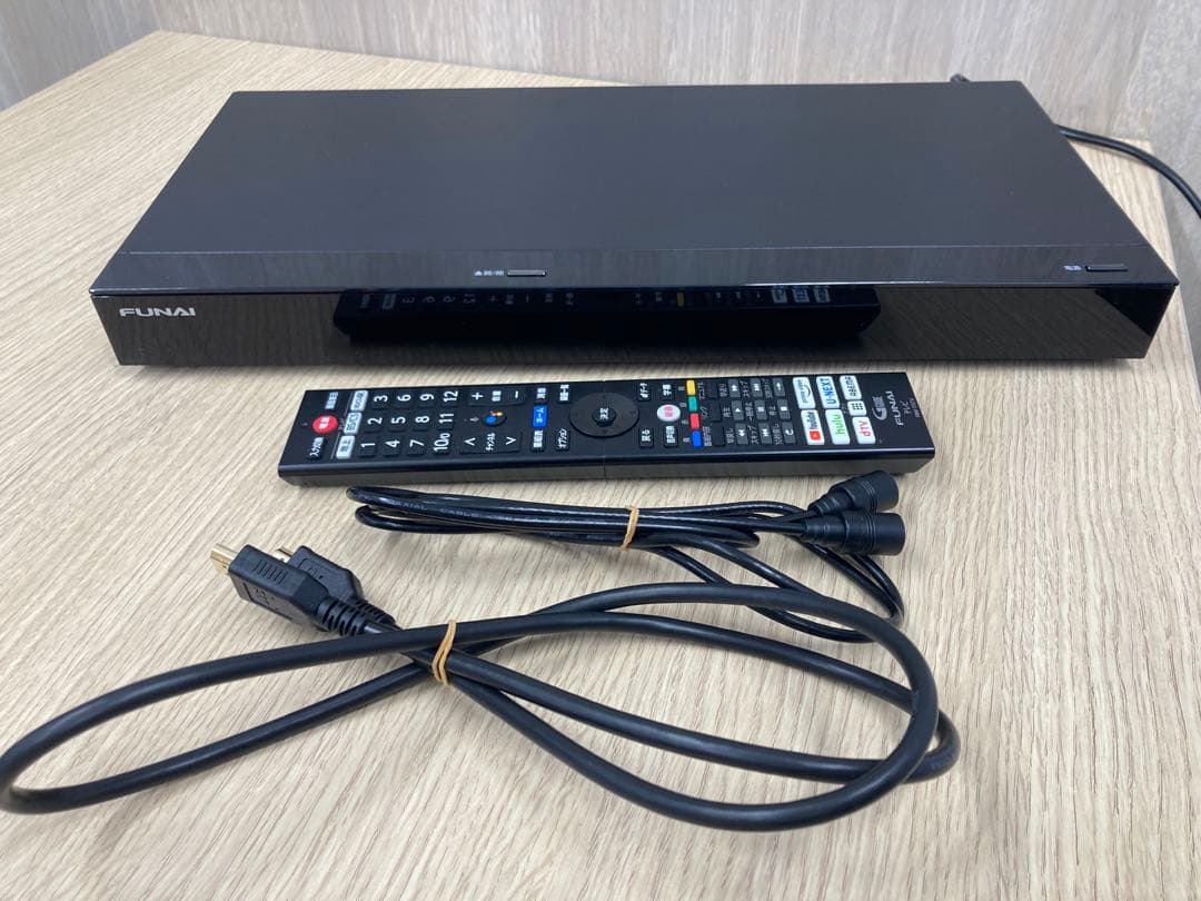 美品！フナイ FBR-HW2030 ブルーレイレコーダー　リモコン付き