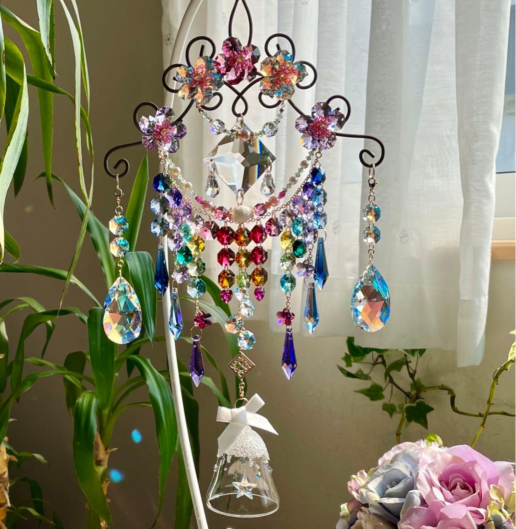 サンキャッチャー スワロフスキーオーナメントベル 現品限り✩.*˚さっちゃん様
