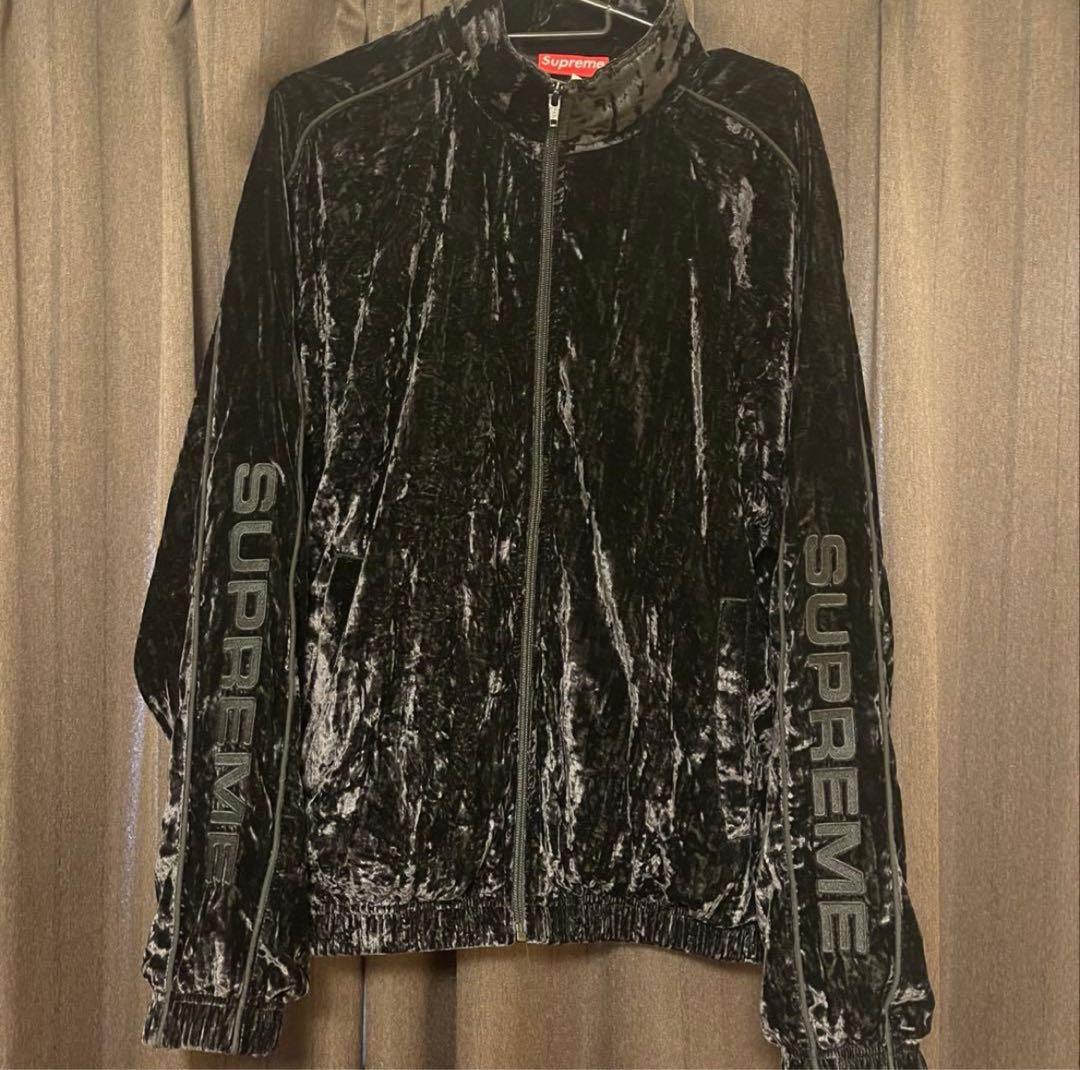 トップス Supreme Crushed Velvet Track Jacket