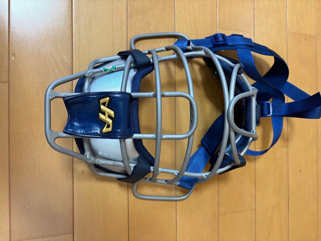 キャッチャー防具3点セット ネイビー/シルバー　ハタケヤマ　限定品　Jr用